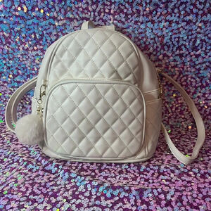 White Mini Backpack New without tags